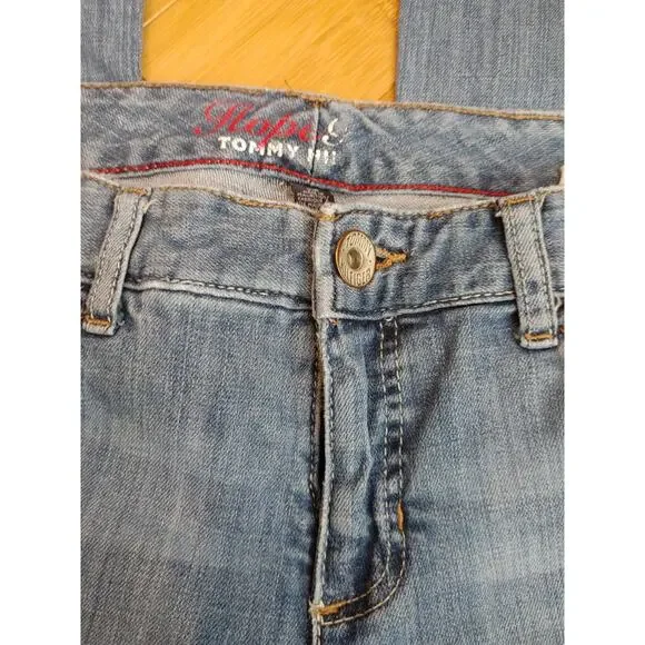 Tommy Hilfiger Medium Wash Distressed Jeans 10R - Picture 3 of 4